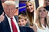 Donald Trump s Ivankou a vnukem na Super Bowl. Neodpustil si kopanec do Taylor Swift.
