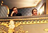 Tereza Voříšková s Jiřím Havelkou sev soukromí své lóže nebránili důvěrnostem.