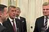 Peter Pellegrini jednal po koncertě s Andrejem Babišem a Motoristy (4. 11. 2025).