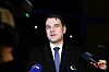 Přílet prvního repatriačního letu z Blízkého východu: Ministr zahraničí Petr Macinka. (3.3.2026)