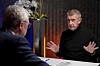 Andrej Babiš a Karel Havlíček (oba ANO) točí společný podcast Sorry jako (únor 2026)